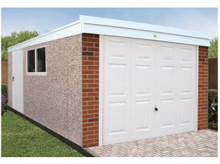 The maintenance-free Pent Deluxe garage