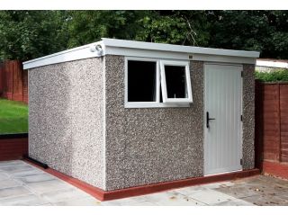 A 10ft x 12ft Deluxe Pent with upgraded opening window