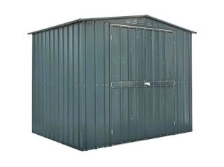 8' wide x 6' deep apex shed with double hinged doors