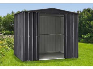 A Lotus anthracite grey apex shed