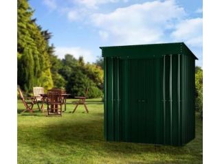 A 6ft x 4ft Lotus pent in heritage green