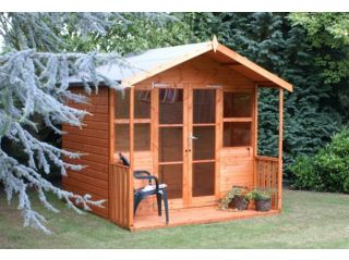 The 8ft x 6ft Popular Summerhouse plus 2ft verandah