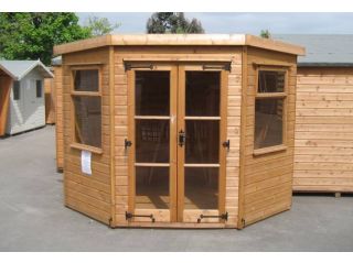 A 7'x7' Colton Corner Summerhouse in standard specification